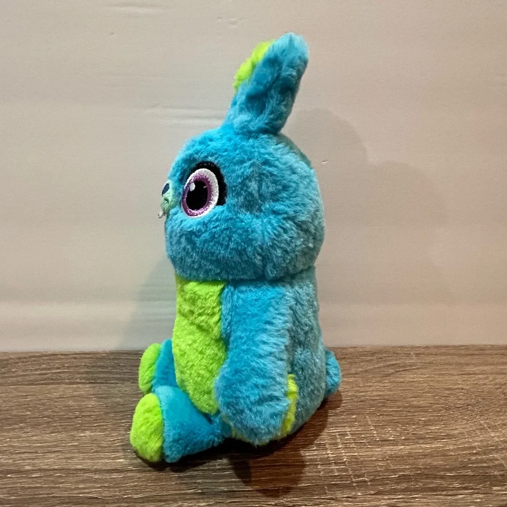 Disney Pixar Bunny Toy Story 4 Plush Turquoise Blue / Lime Green 10”
